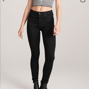 Abercrombie & Fitch Simone High Waist Black Jeans